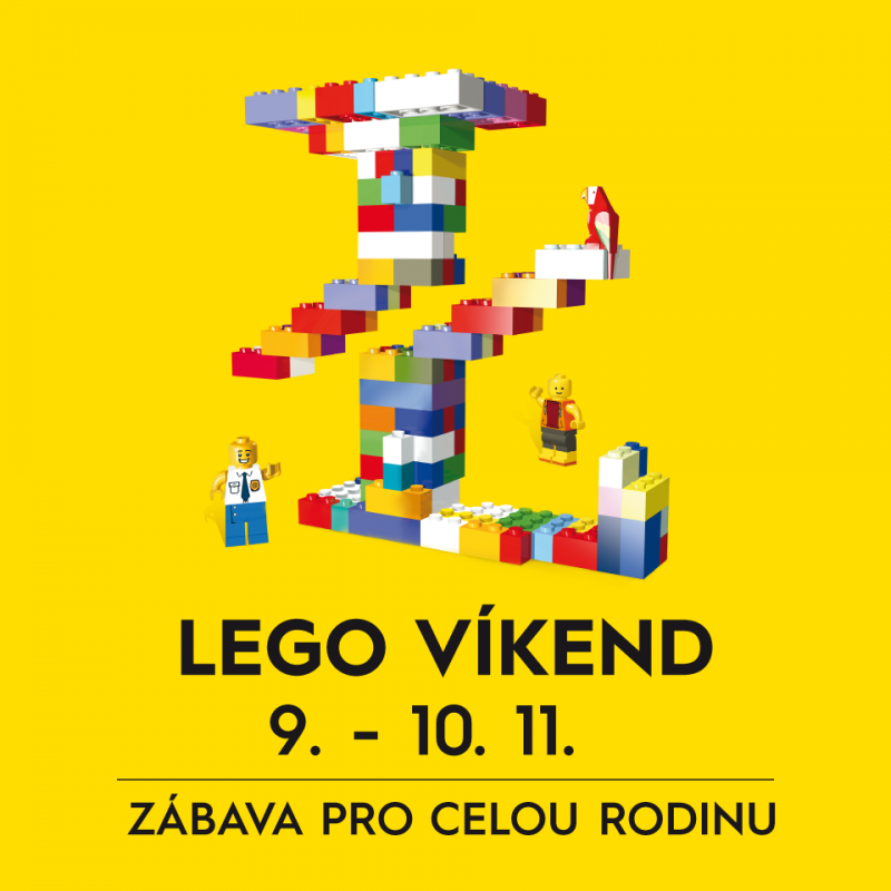 leták akce LEGO víkend PRAHA 2019