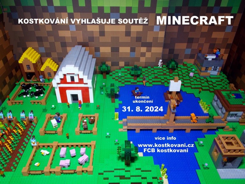 leták akce SOUTĚŽ Minecraft